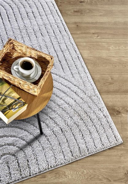 Elle Decoration New York Design Teppich Panglao Hellgrau