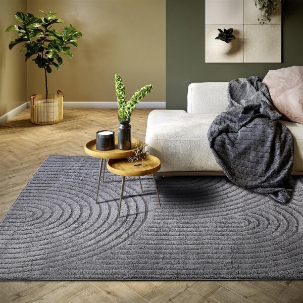 Elle Decoration New York Design Teppich Panglao Anthrazit 80cm x 120cm