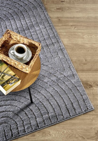 Elle Decoration New York Design Teppich Panglao Anthrazit 80cm x 120cm