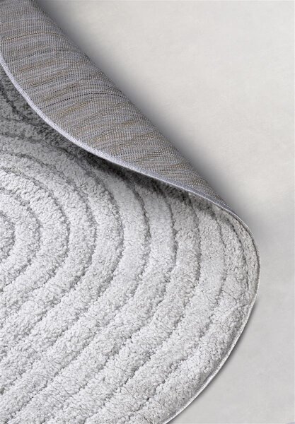 Elle Decoration New York Design Teppich Panglao Hellgrau Rund