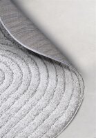 Elle Decoration New York Design Teppich Panglao Hellgrau Rund