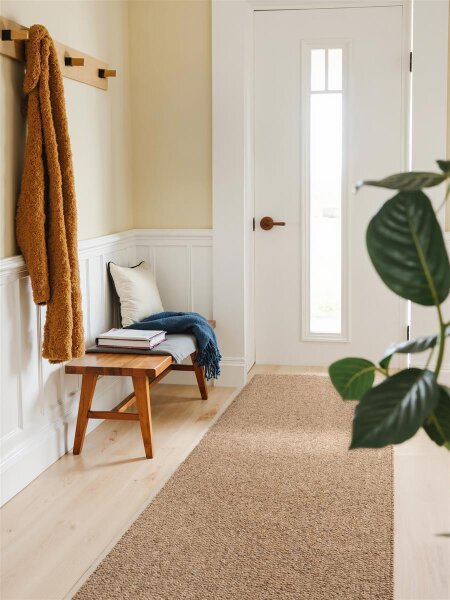 Elle Decoration Rocco Woll-Optik Teppich Rocco Karamell