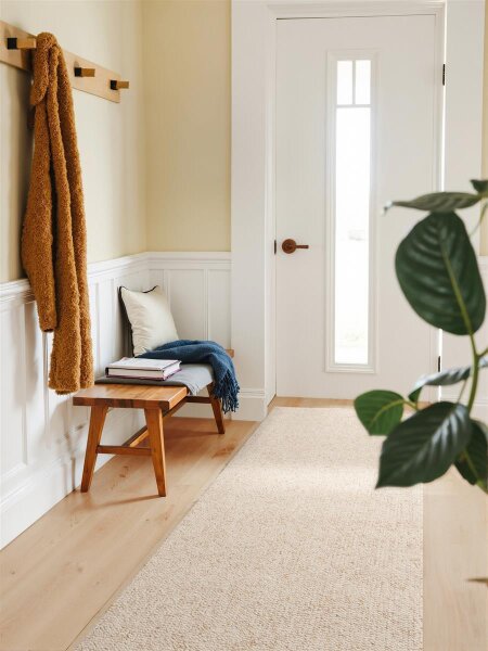 Elle Decoration Rocco Woll-Optik Teppich Rocco Creme