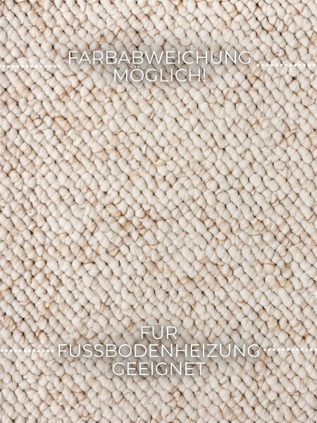 Elle Decoration Rocco Woll-Optik Teppich Rocco Creme