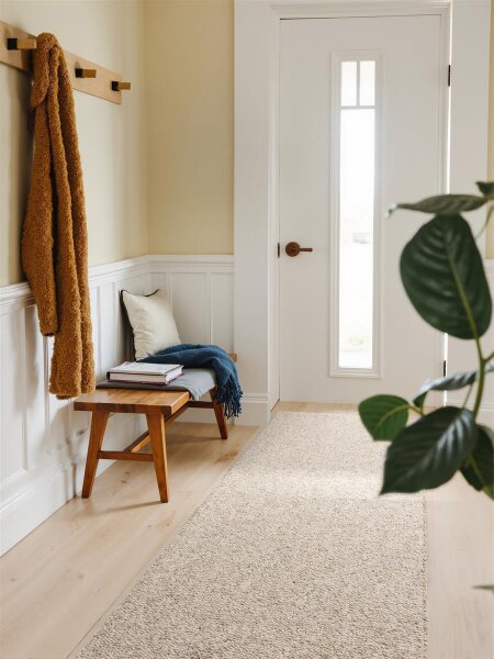 Elle Decoration Rocco Woll-Optik Teppich Rocco Creme Multifarben