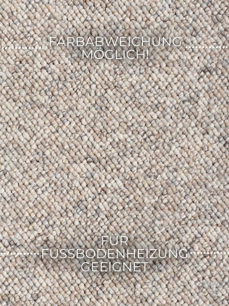 Elle Decoration Rocco Woll-Optik Teppich Rocco Creme Multifarben