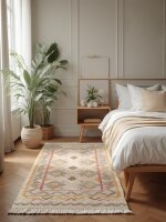 Elle Decoration Roya Afghan Kelim Teppich Imani Creme...