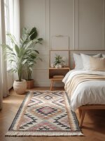 Elle Decoration Roya Afghan Kelim Teppich Parsa Creme...