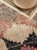 Elle Decoration Roya Afghan Kelim Teppich Parsa Creme Multifarben