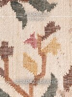 Elle Decoration Roya Afghan Kelim Teppich Violette Creme Multifarben