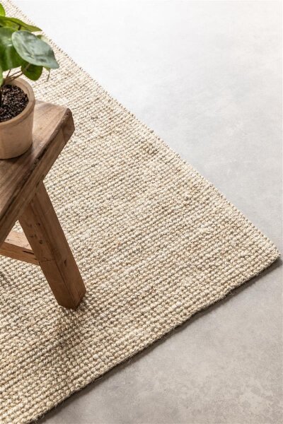 Hanse Home Bouclé Jute Teppich Jaipur Natur Ivoryweiß