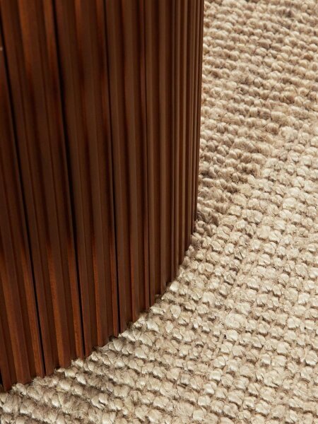 Hanse Home Bouclé Jute Teppich Jaipur Natur Ivoryweiß Rund