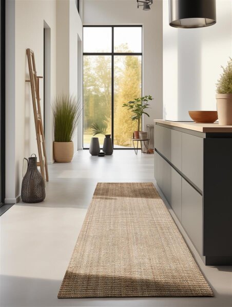 Hanse Home Bouclé Jute Teppich Jaipur Natur Gold