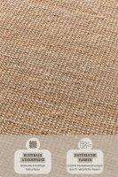 Hanse Home Bouclé Jute Teppich Jaipur Natur Gold