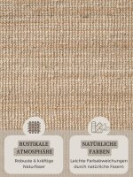 Hanse Home Bouclé Jute Teppich Jaipur Natur Gold