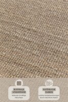 Hanse Home Bouclé Jute Teppich Jaipur Natur Graubraun