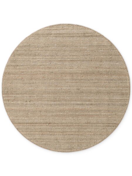Hanse Home Bouclé Jute Teppich Jaipur Natur Graubraun Rund