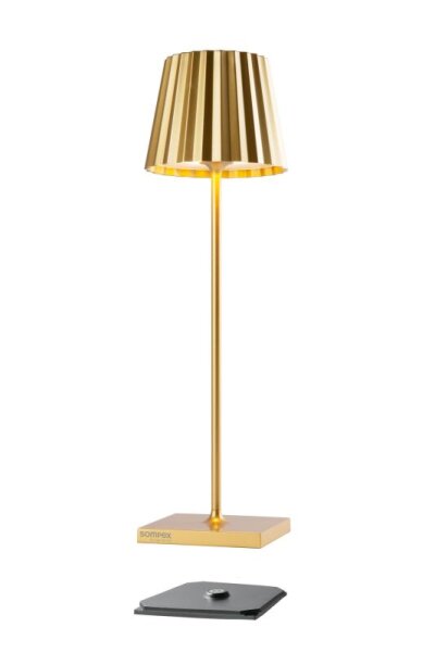 Sompex Troll 2.0 gold Akku LED Outdoortischleuchte