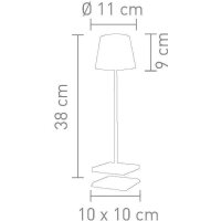 Sompex Troll RC gold Akku LED Tischleuchte