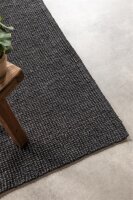 Hanse Home Bouclé Jute Teppich Jaipur Dunkelschwarz