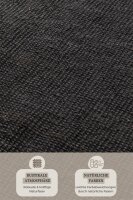 Hanse Home Bouclé Jute Teppich Jaipur Dunkelschwarz