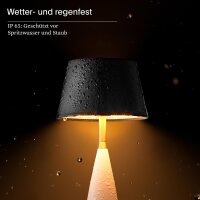 Sigor Akku-Tischleuchte Thala keramikweiß/schwarz