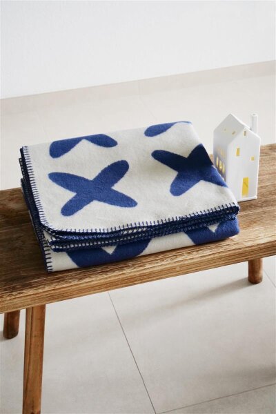 Riema Kuscheldecke Kjell blau