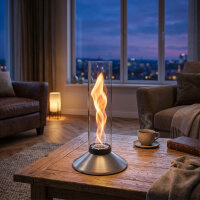 SPIN X 900 Tischfeuer silber