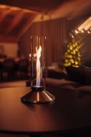 SPIN X 900 Tischfeuer silber