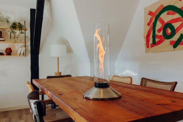 SPIN X 1200 Tischfeuer silber