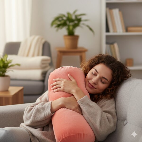 FRESH Frottee Rolle Nackenrolle groß komplett summper peach von farbenfreunde