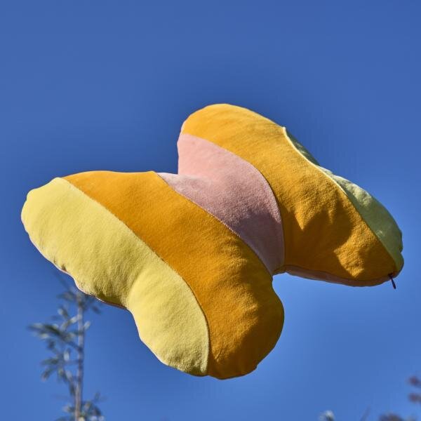 Butterfly- Nickykissen komplett mother of pearl von farbenfreunde