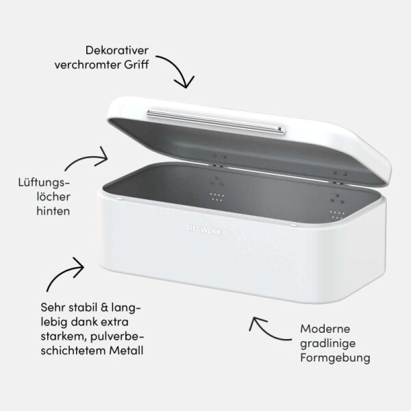 Siegwerk Brotkasten PANOVA L Pure Snow