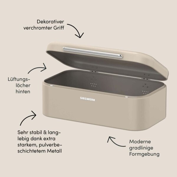 Siegwerk Brotkasten PANOVA L Sand Beach