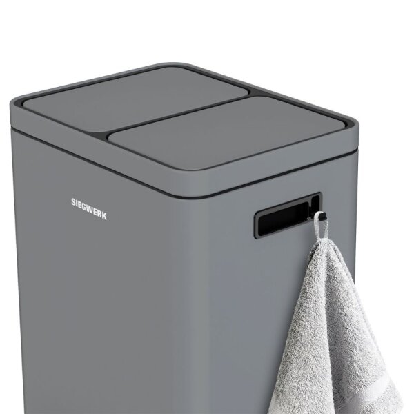Siegwerk Mülleimer KOLEKTO 2x18L Shadow Rock