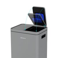 Siegwerk Mülleimer KOLEKTO 2x18L Shadow Rock