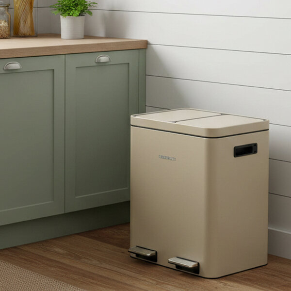 Siegwerk Mülleimer KOLEKTO 2x18L Sand Beach