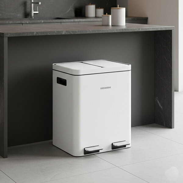 Siegwerk Mülleimer KOLEKTO 2x18L Pure Snow