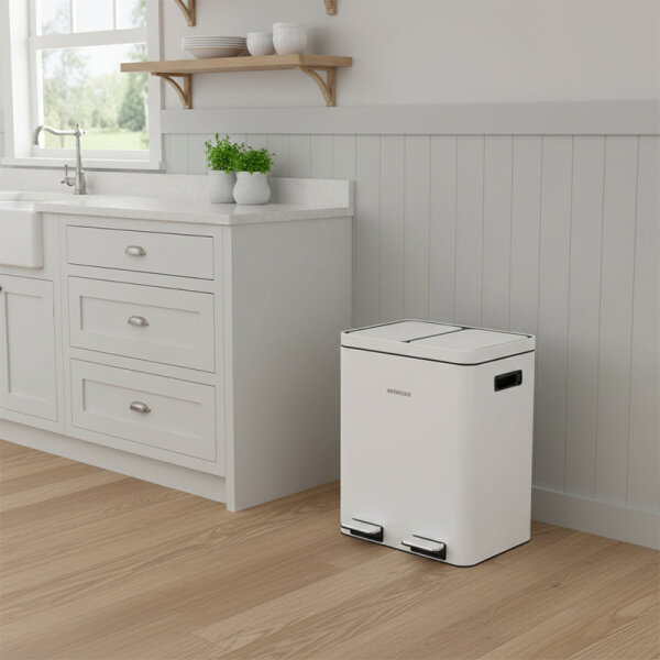 Siegwerk Mülleimer KOLEKTO 2x18L Pure Snow