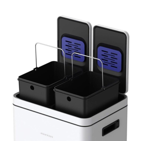 Siegwerk Mülleimer KOLEKTO 2x18L Pure Snow