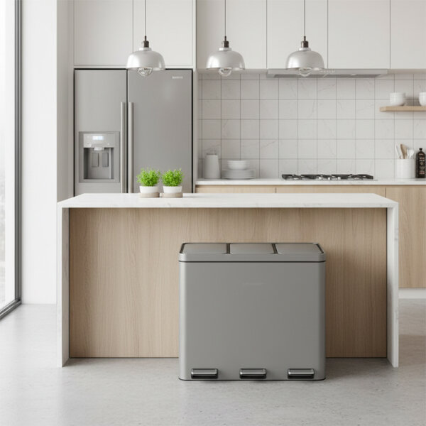 Siegwerk Mülleimer KOLEKTO 3x18L Shadow Rock