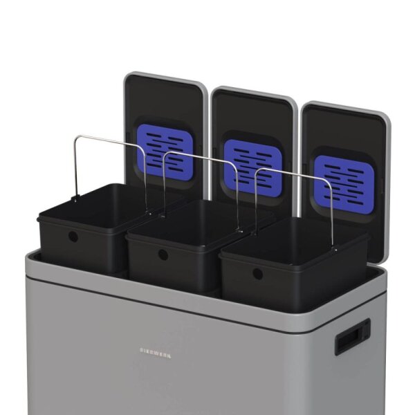 Siegwerk Mülleimer KOLEKTO 3x18L Shadow Rock