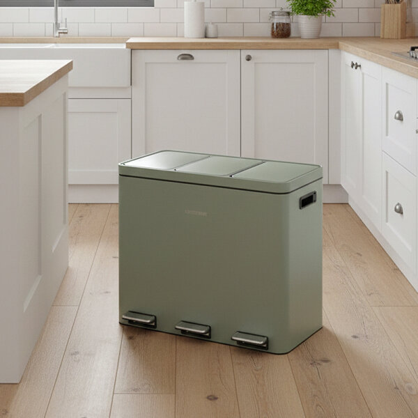 Siegwerk Mülleimer KOLEKTO 3x18L Sage Harmony