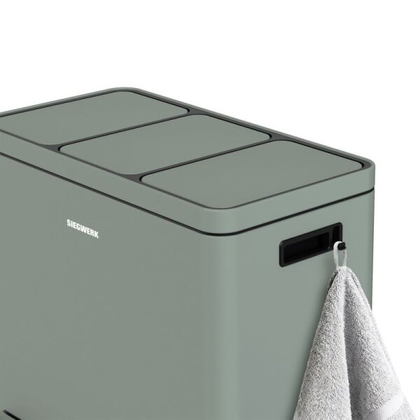 Siegwerk Mülleimer KOLEKTO 3x18L Sage Harmony