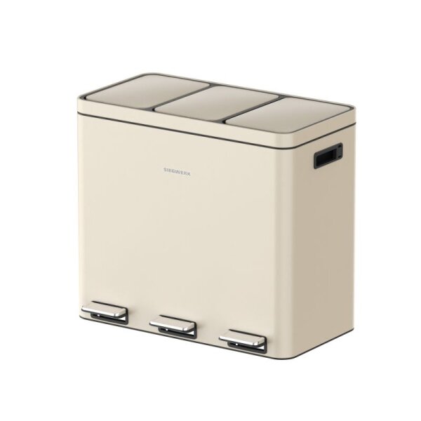 Siegwerk Mülleimer KOLEKTO 3x18L Sand Beach
