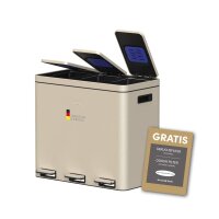 Siegwerk Mülleimer KOLEKTO 3x18L Sand Beach