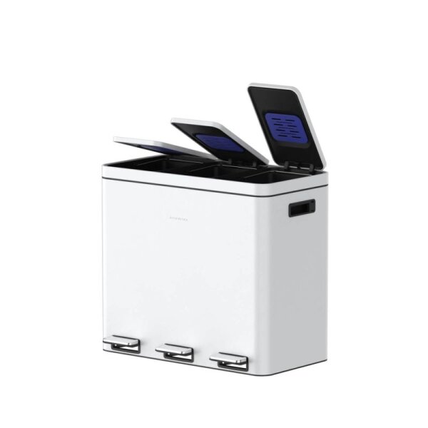 Siegwerk Mülleimer KOLEKTO 3x18L Pure Snow