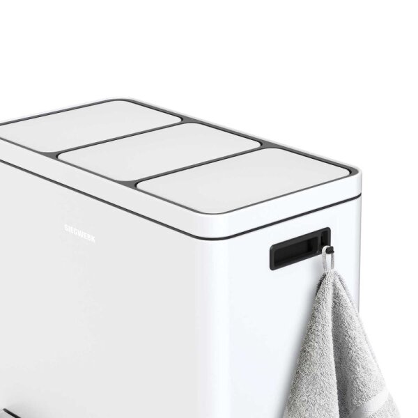 Siegwerk Mülleimer KOLEKTO 3x18L Pure Snow