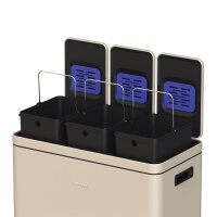 Siegwerk Mülleimer KOLEKTO 3x18L Pure Snow