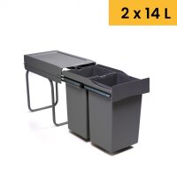 Siegwerk Einbaumülleimer DuoSort 328, 2-fach